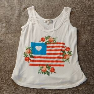 Wildfox Granny's Flag Roadtrip Tank